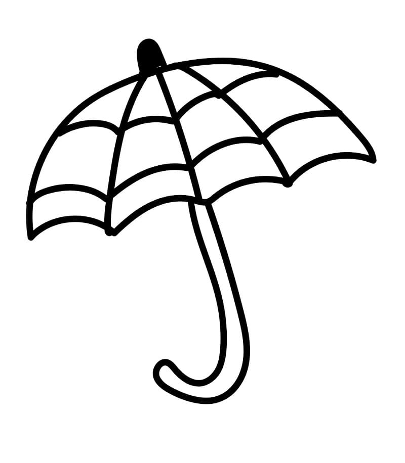 Deštník (9) omalovánka