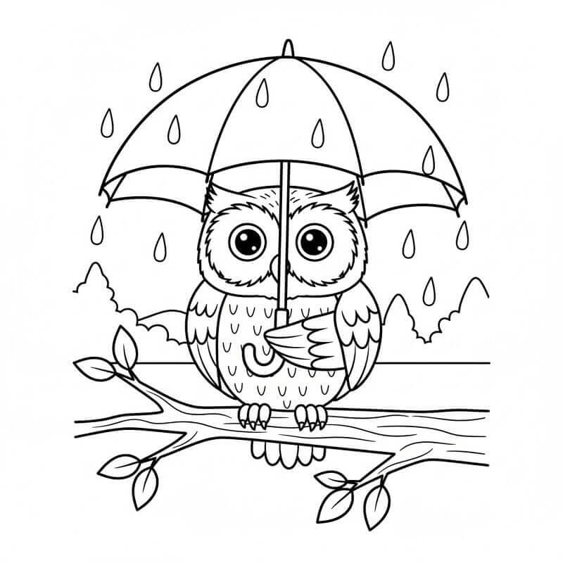 Deštník pro děti 1 rok omalovánka