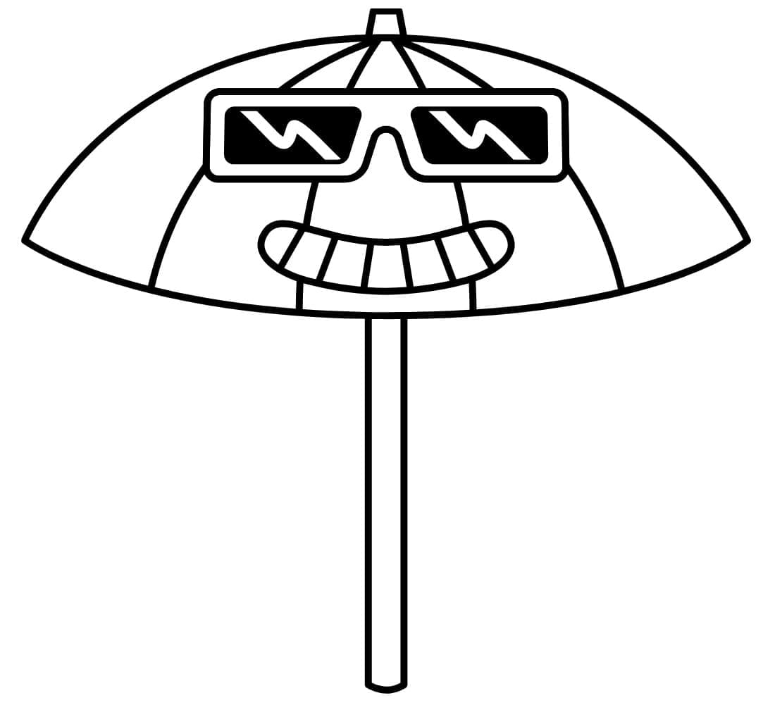 Deštník pro děti 6 let omalovánka