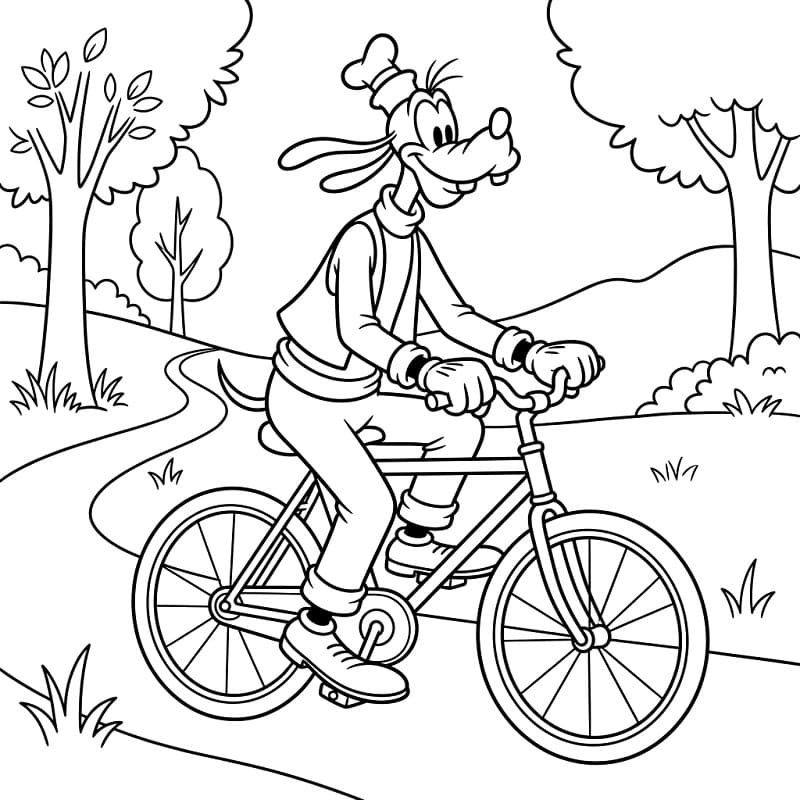 Disney Goofy omalovánka