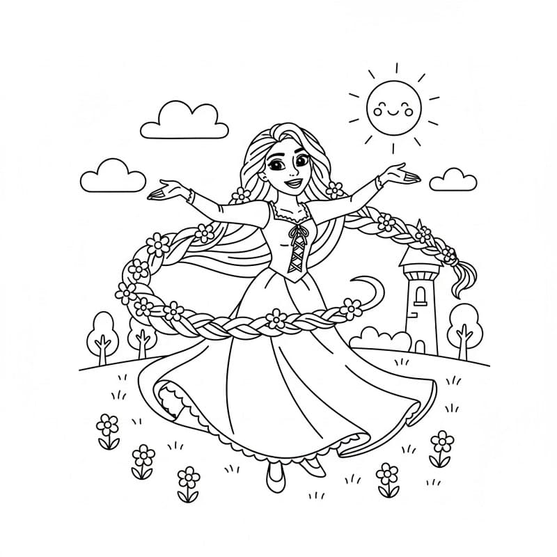 Disney Locika omalovánka