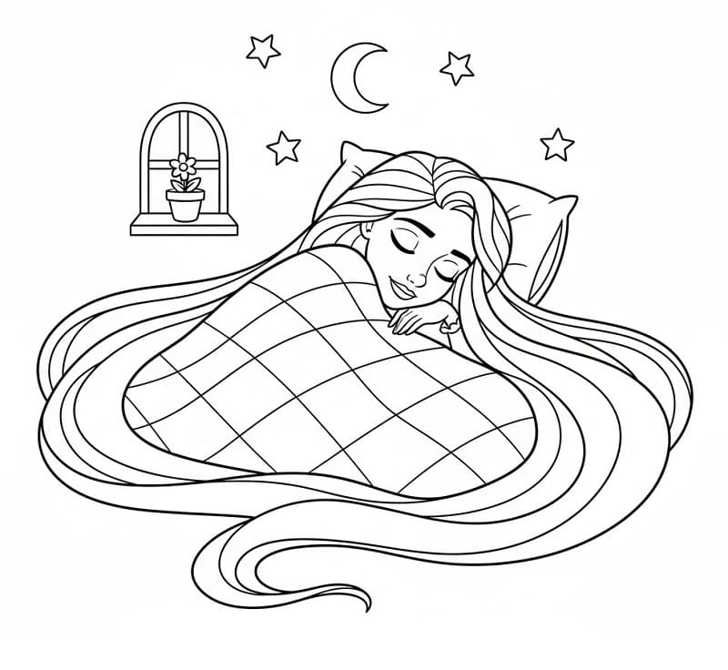 Disney princezna Locika omalovánka