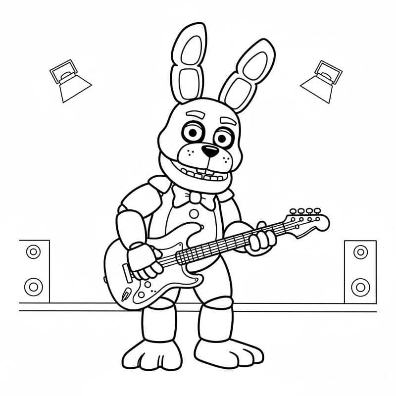 FNAF Bonnie omalovánka