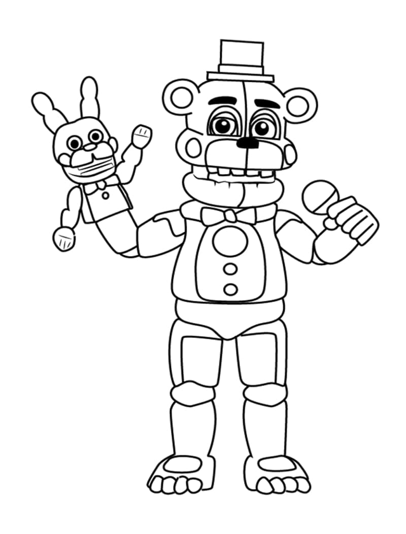 FNAF zdarma omalovánka