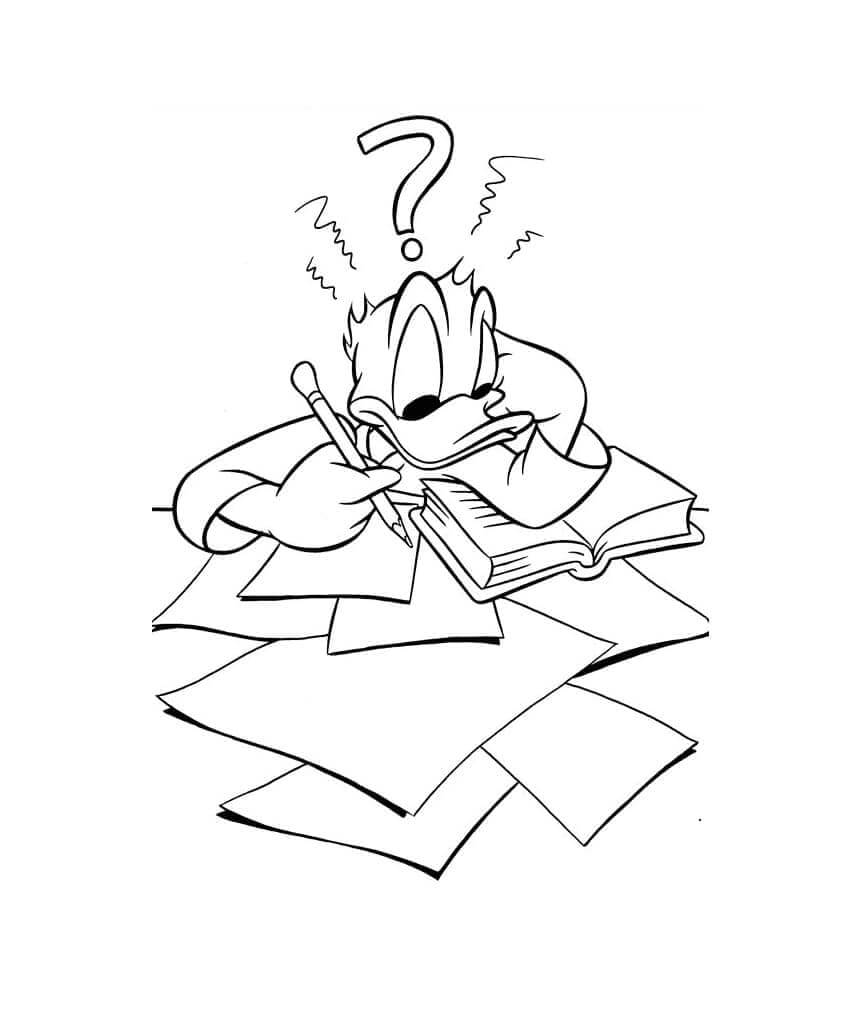 Fantastický Kačer Donald omalovánka