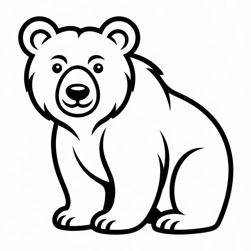 Fantastický Medvěd omalovánka