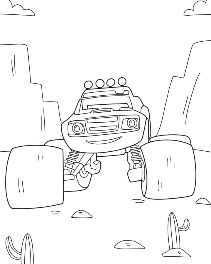 Fantastický Plamínek a čtyřkoláci omalovánka