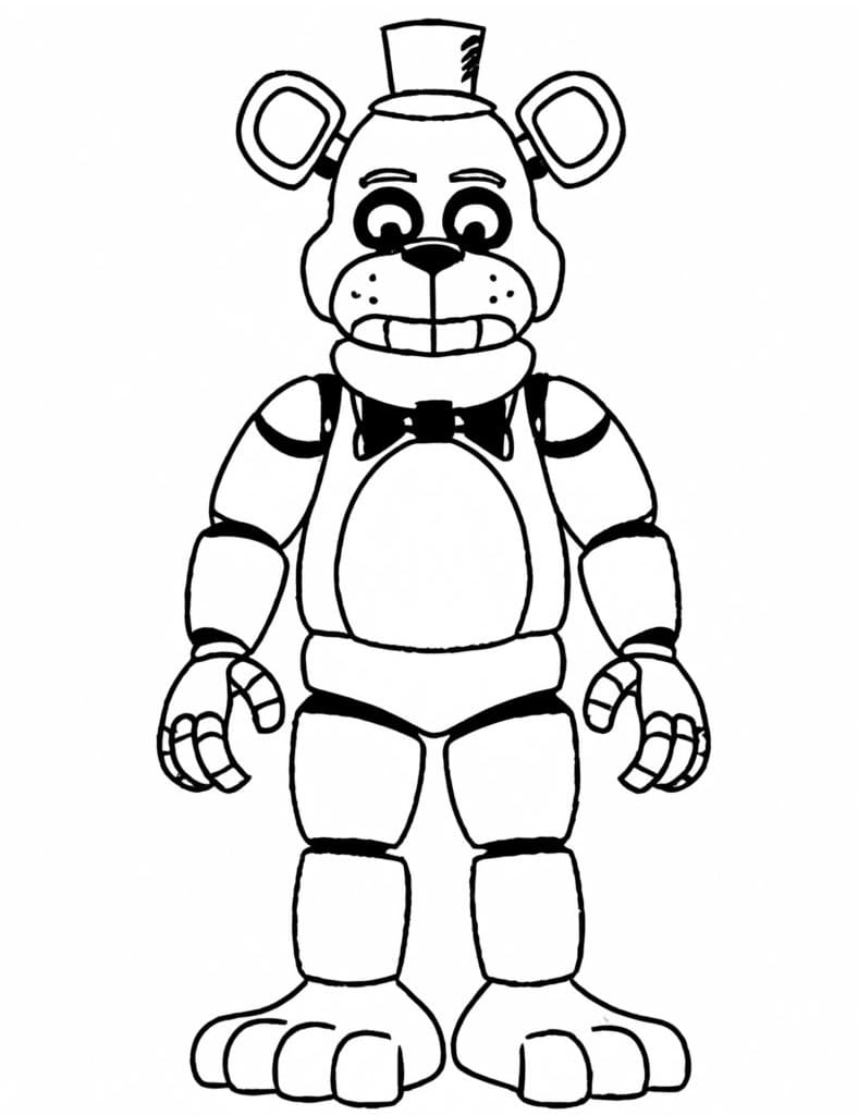 Five Nights At Freddy's omalovánka