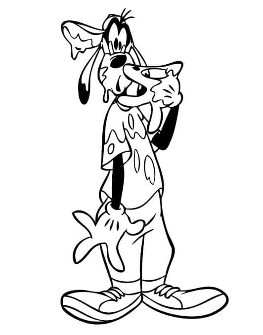Goofy jako dárek omalovánka