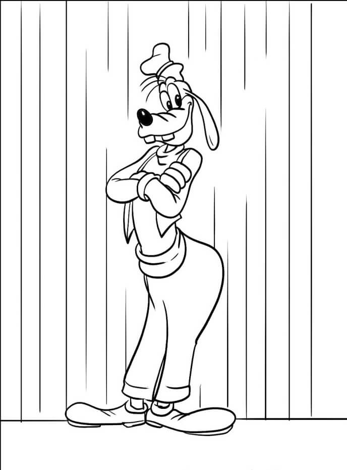 Goofy pro děti 1 rok omalovánka