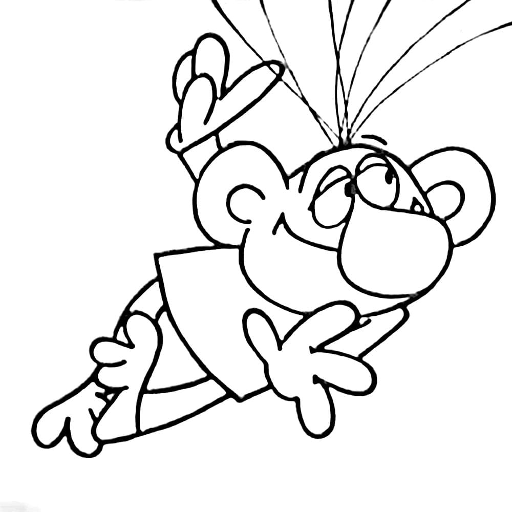 Jednoduchý Rákosníček omalovánka