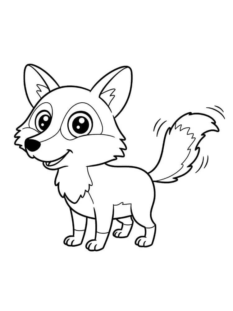 Kojot Zdarma omalovánka