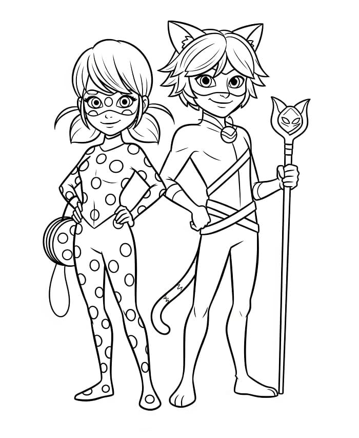 Omalovánky Kouzelná Beruška a Černý Kocour