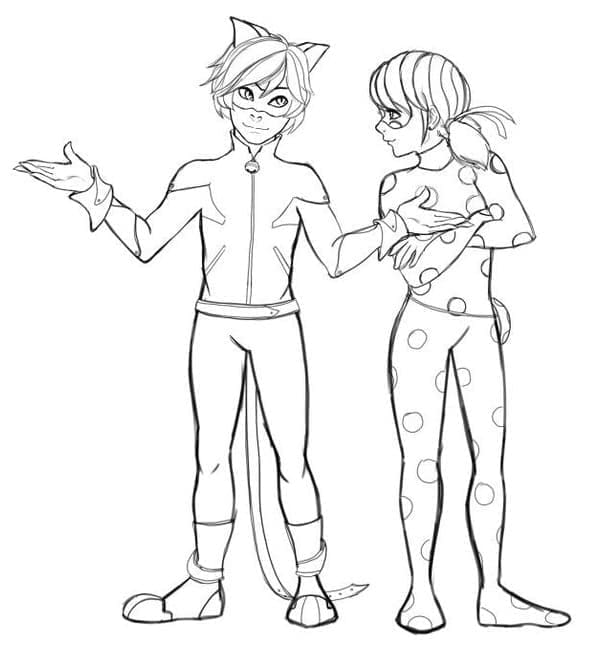 Kouzelná Beruška a Černý Kocour (28) omalovánka