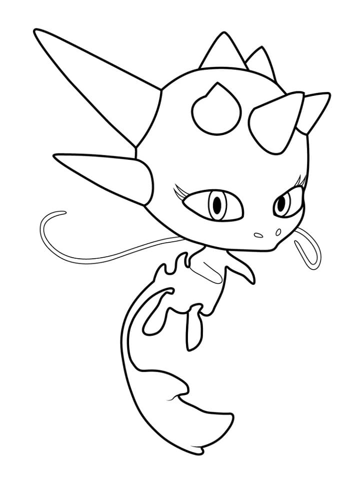 Kouzelná Beruška a Černý Kocour (3) omalovánka