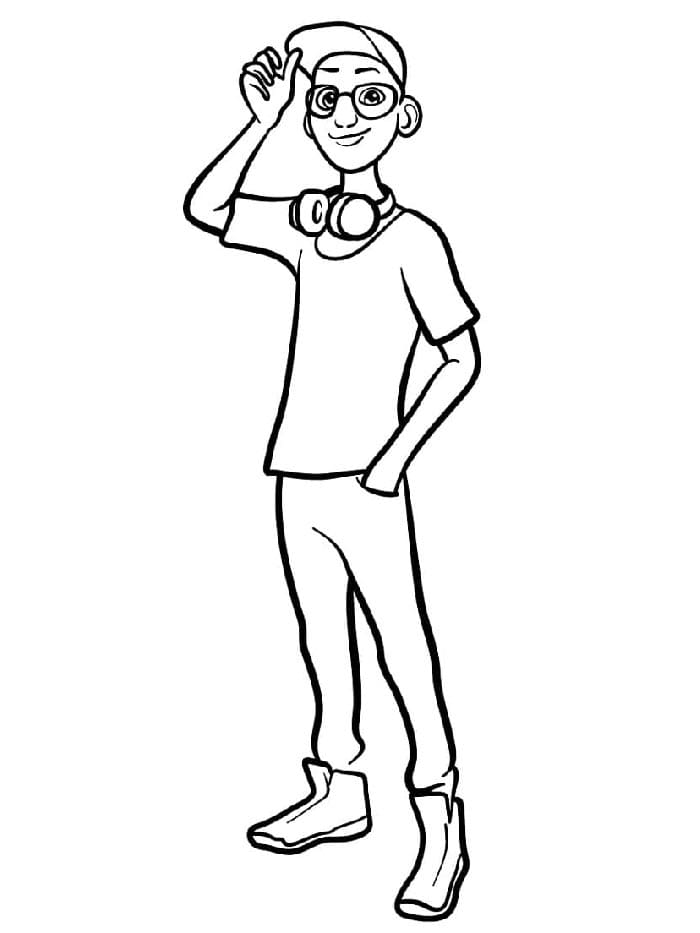 Kouzelná Beruška a Černý Kocour (34) omalovánka