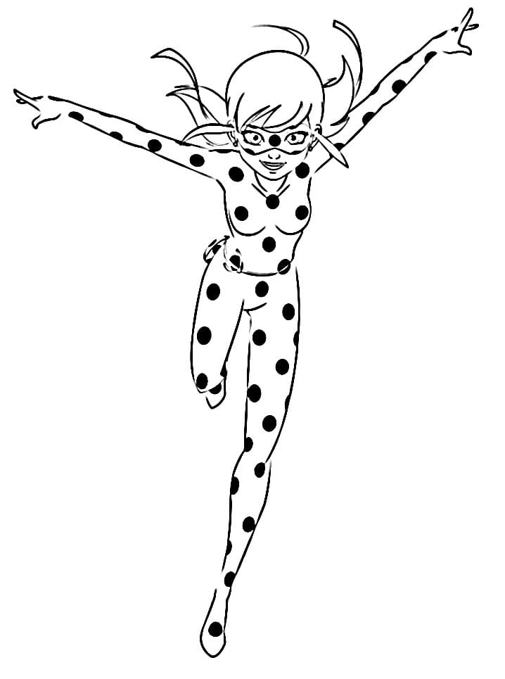 Kouzelná Beruška a Černý Kocour (38) omalovánka