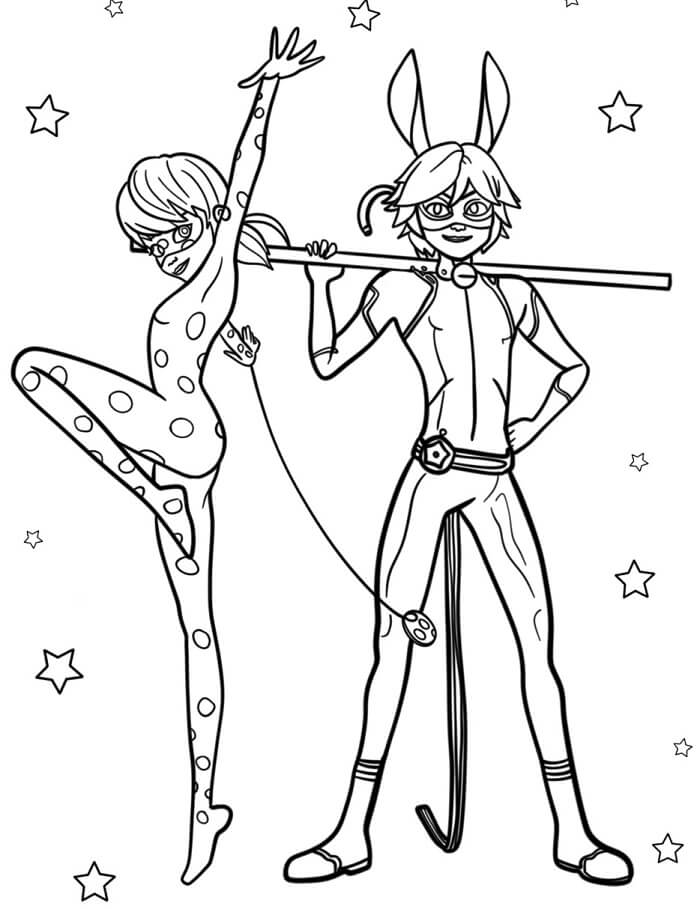 Kouzelná Beruška a Černý Kocour (47) omalovánka