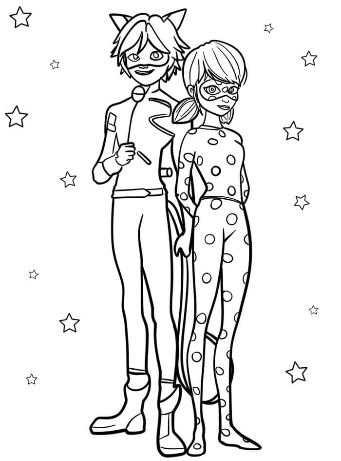 Kouzelná Beruška a Černý Kocour (48) omalovánka