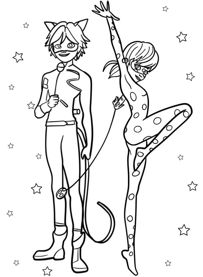 Kouzelná Beruška a Černý Kocour (49) omalovánka