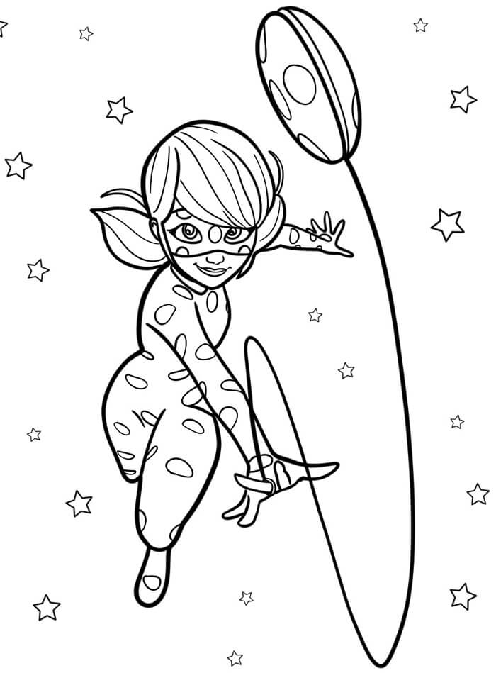 Kouzelná Beruška a Černý Kocour (57) omalovánka