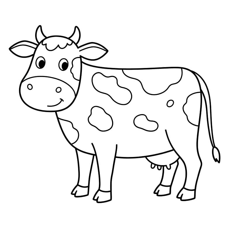 Kráva k tisku omalovánka