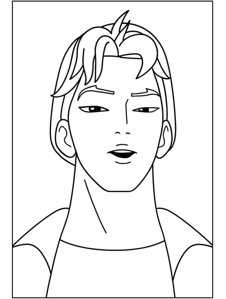 Kreslení Saja Boys omalovánka