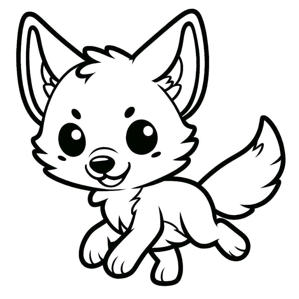 Kreslený Kojot omalovánka