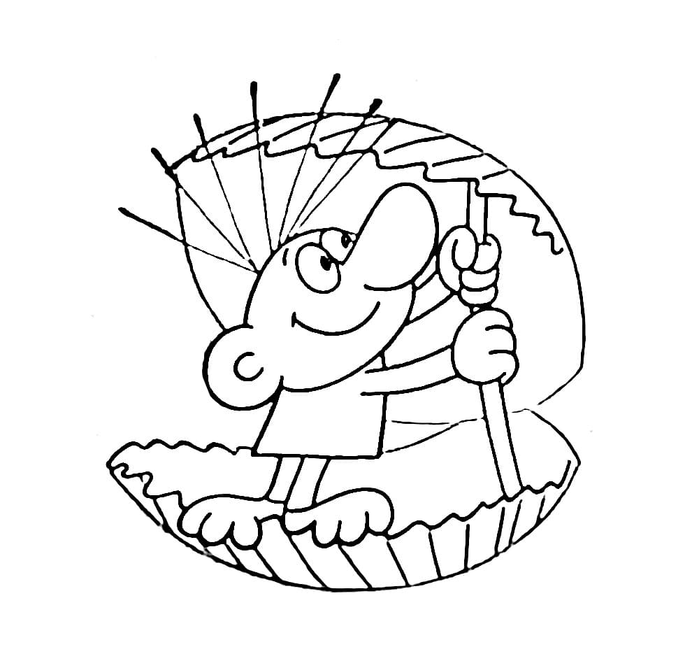 Kreslený Rákosníček omalovánka