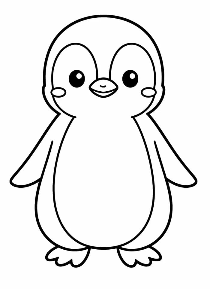 Omalovánky Tučňák