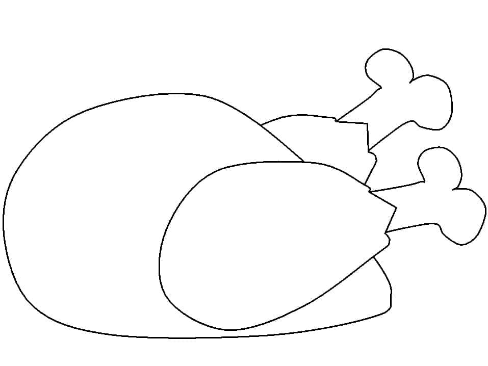 Krůtí Maso omalovánka