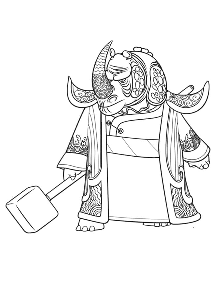 Kung Fu Panda (1) omalovánka