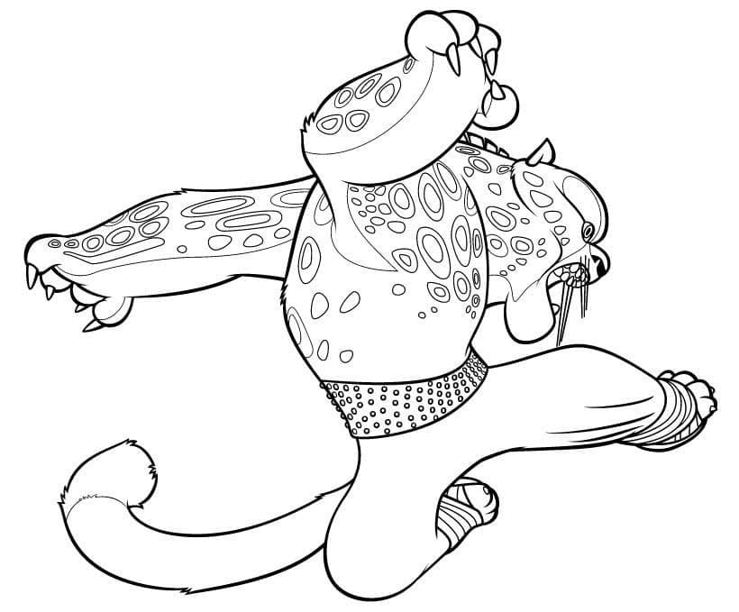 Kung Fu Panda (2) omalovánka
