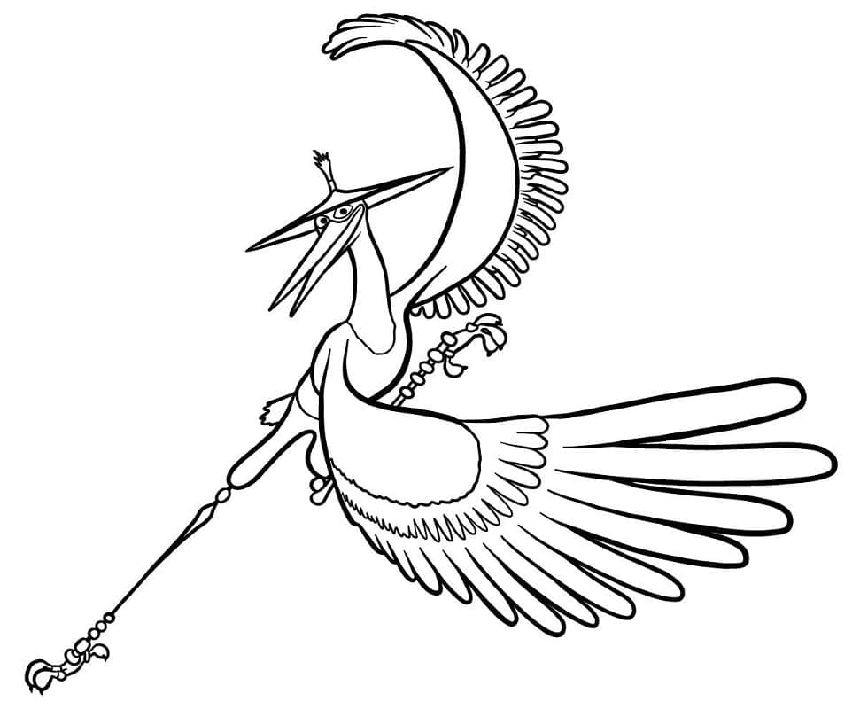 Kung Fu Panda (4) omalovánka