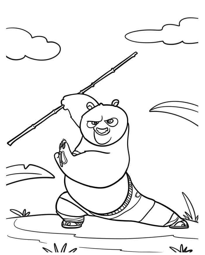 Kung Fu Panda jako dárek omalovánka