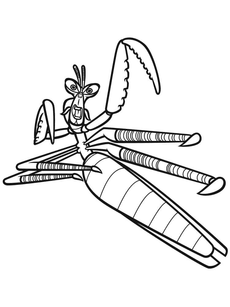 Kung Fu Panda pro děti 5 let omalovánka