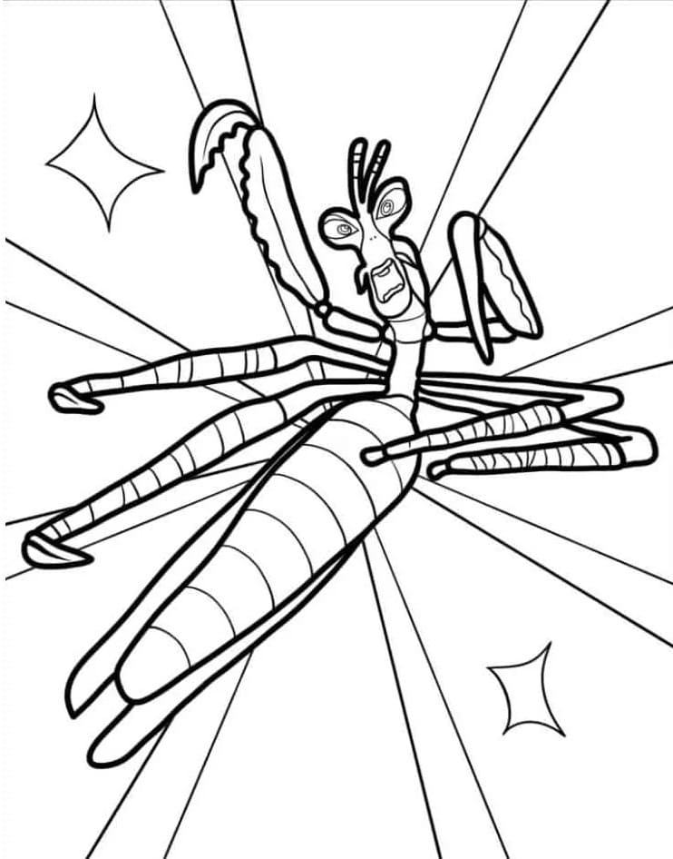 Kung Fu Panda pro děti omalovánka