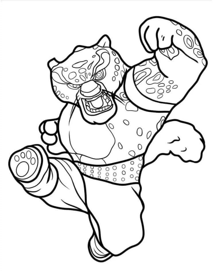 Kung Fu Panda zdarma pro děti omalovánka