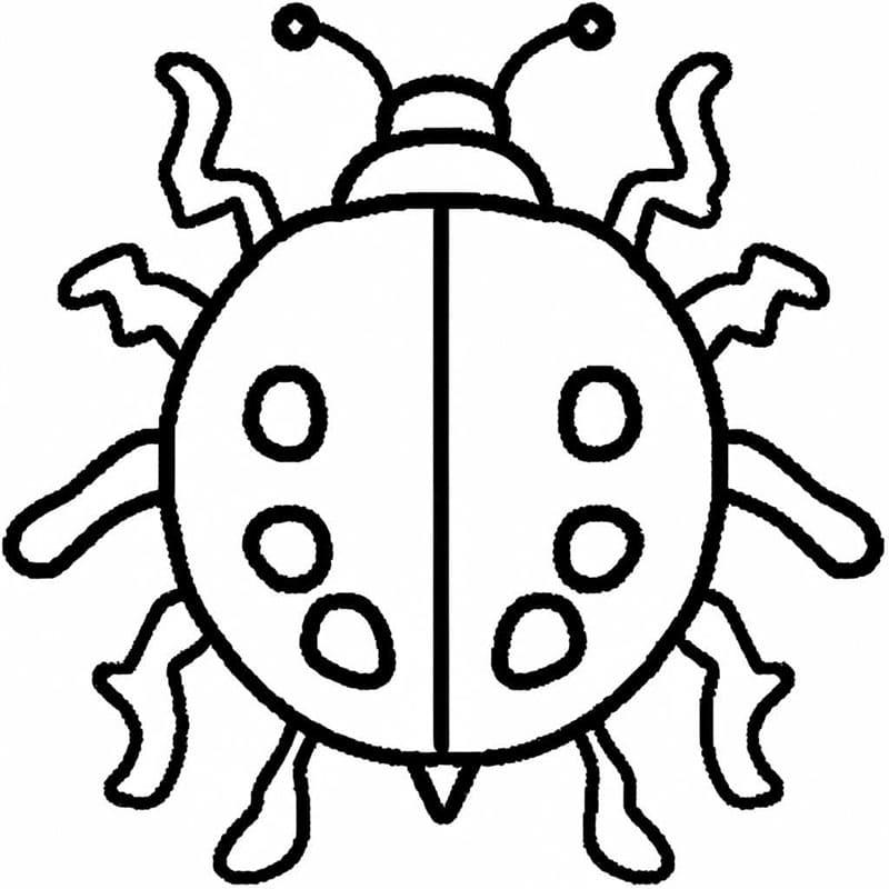 Laskavá Beruška omalovánka