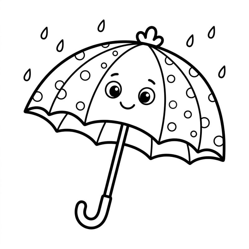 Omalovánky Deštník