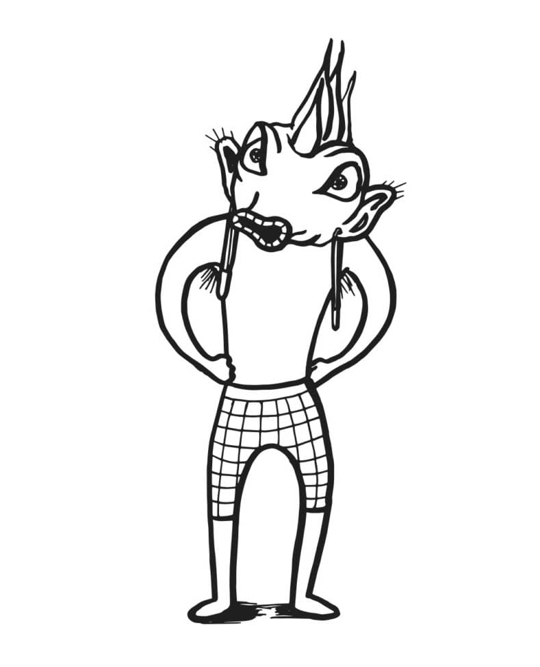 Lichožrouti jako dárek omalovánka