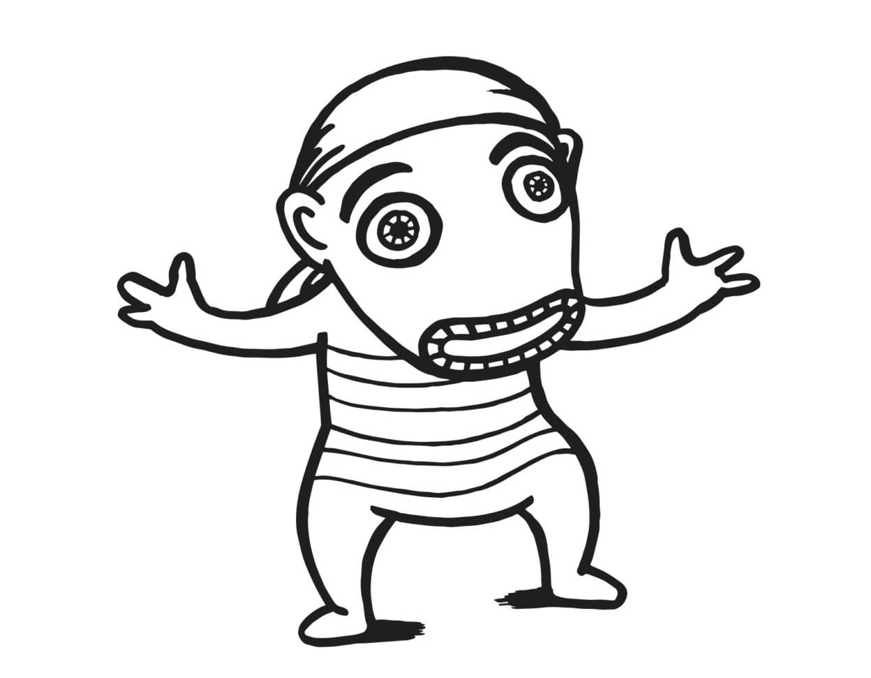 Lichožrouti tisknutelní omalovánka