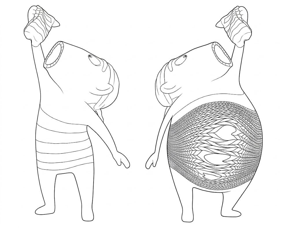 Lichožrouti zdarma pro děti omalovánka