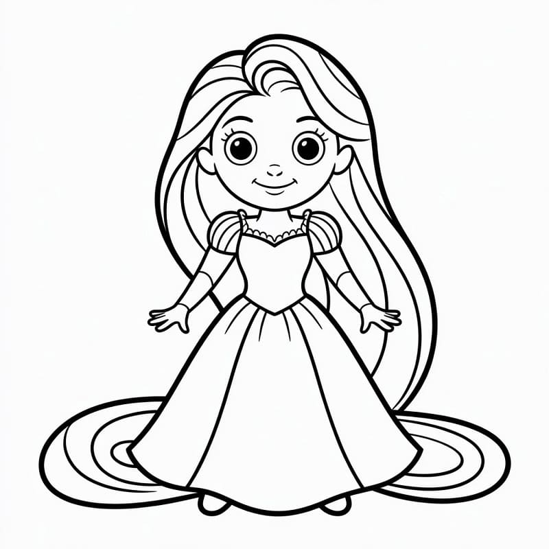 Locika z Disney omalovánka