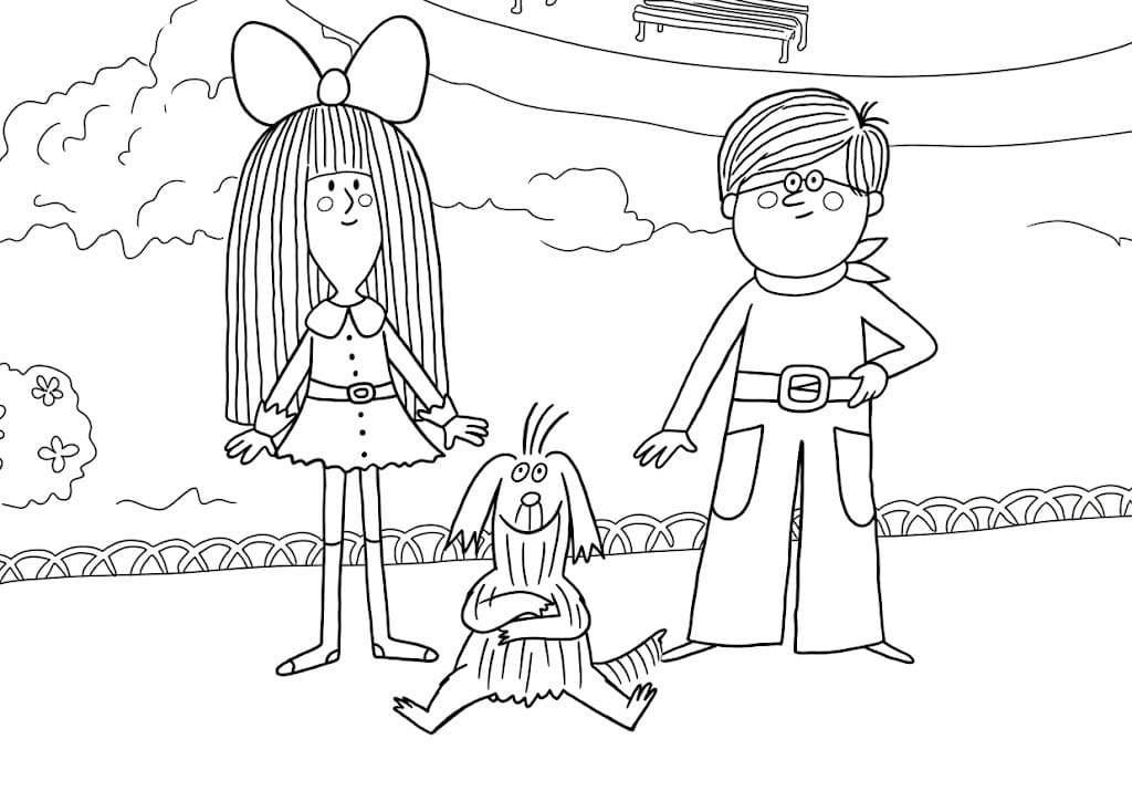 Mácha a Šebestová k tisku omalovánka