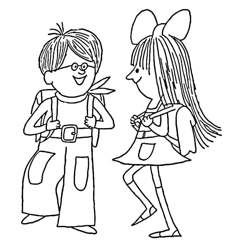 Mácha a Šebestová tisknutelný omalovánka