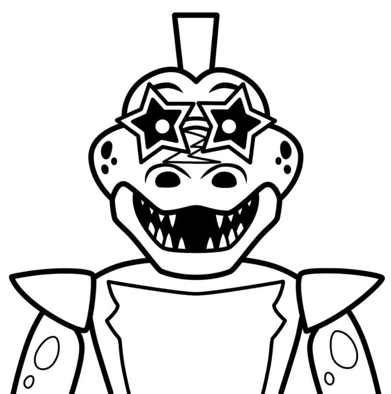 Montgomery Gator FNAF omalovánka