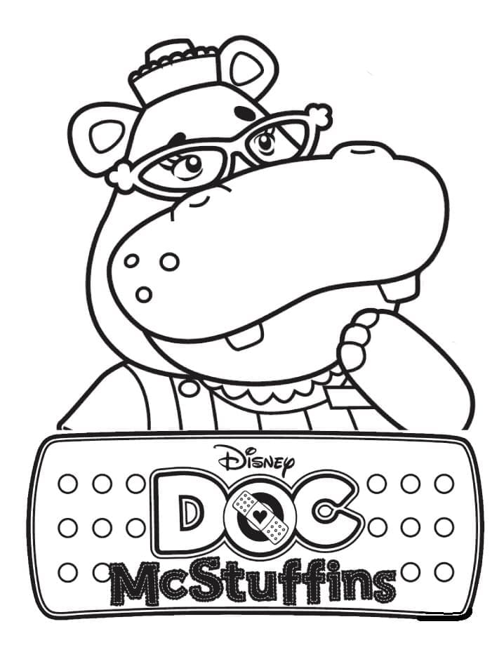 Obrázek Doktorky Plyšákové omalovánka