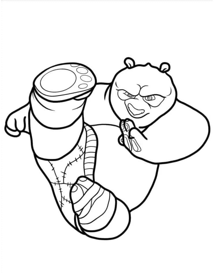Obrázek Kung Fu Panda omalovánka