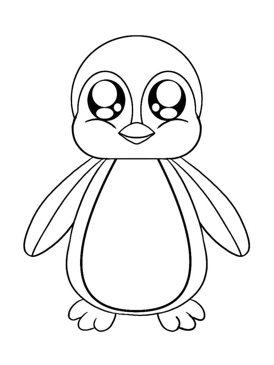 Obrázek Tučňáka omalovánka